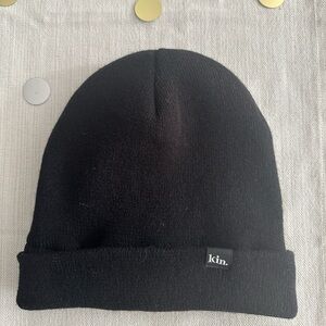 KIN Black Beanie satin Lined